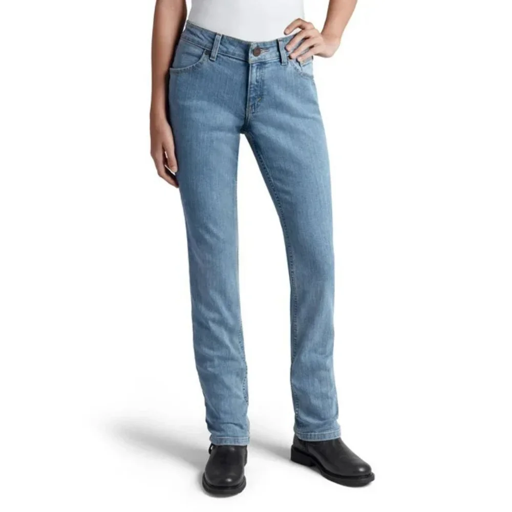 Harley Davidson- Women's Straight Leg Mid-Rise Jeans - Picture 5 of 6